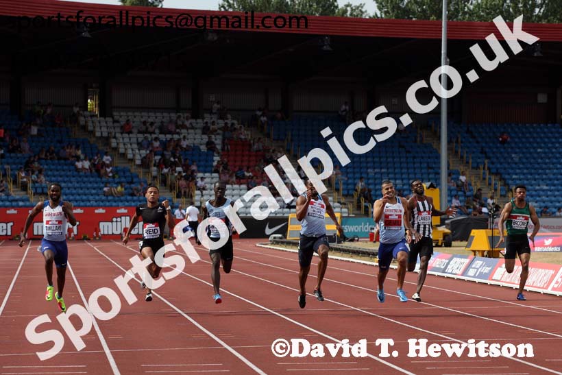 Mens 200 metres, Muller British Championships, Alexander Stadium, Birmingham. Photo: David T. Hewitson/Sports for All Pics